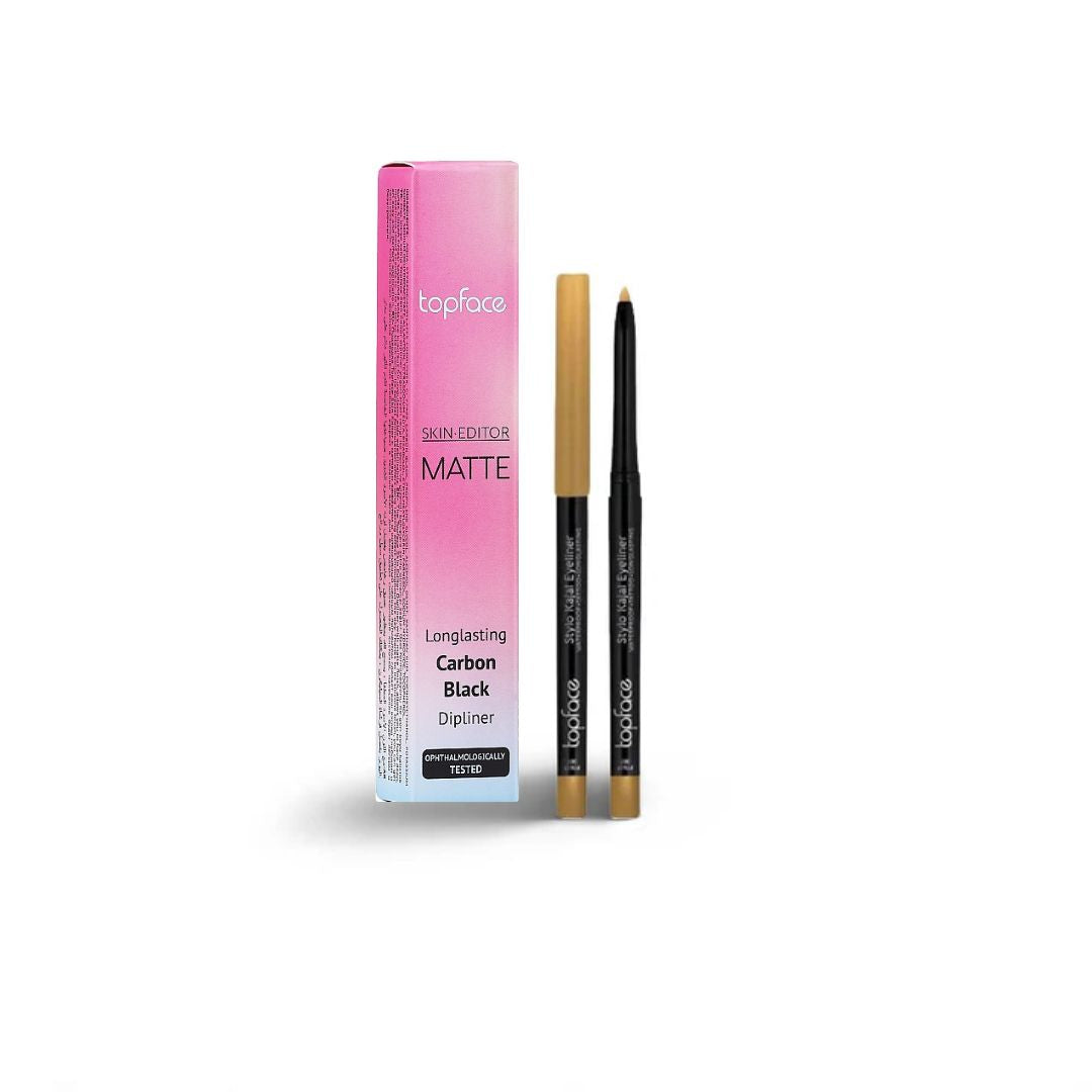 Topface Skin Editor Matte Eyeliner & Stylo Kajal 007 | 12H HD Set