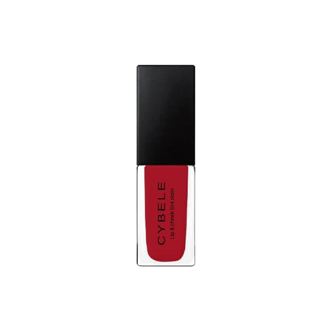 CYBELE Lip & Cheek Tint Stain No.02 Red | 12H HD Smudge-Proof