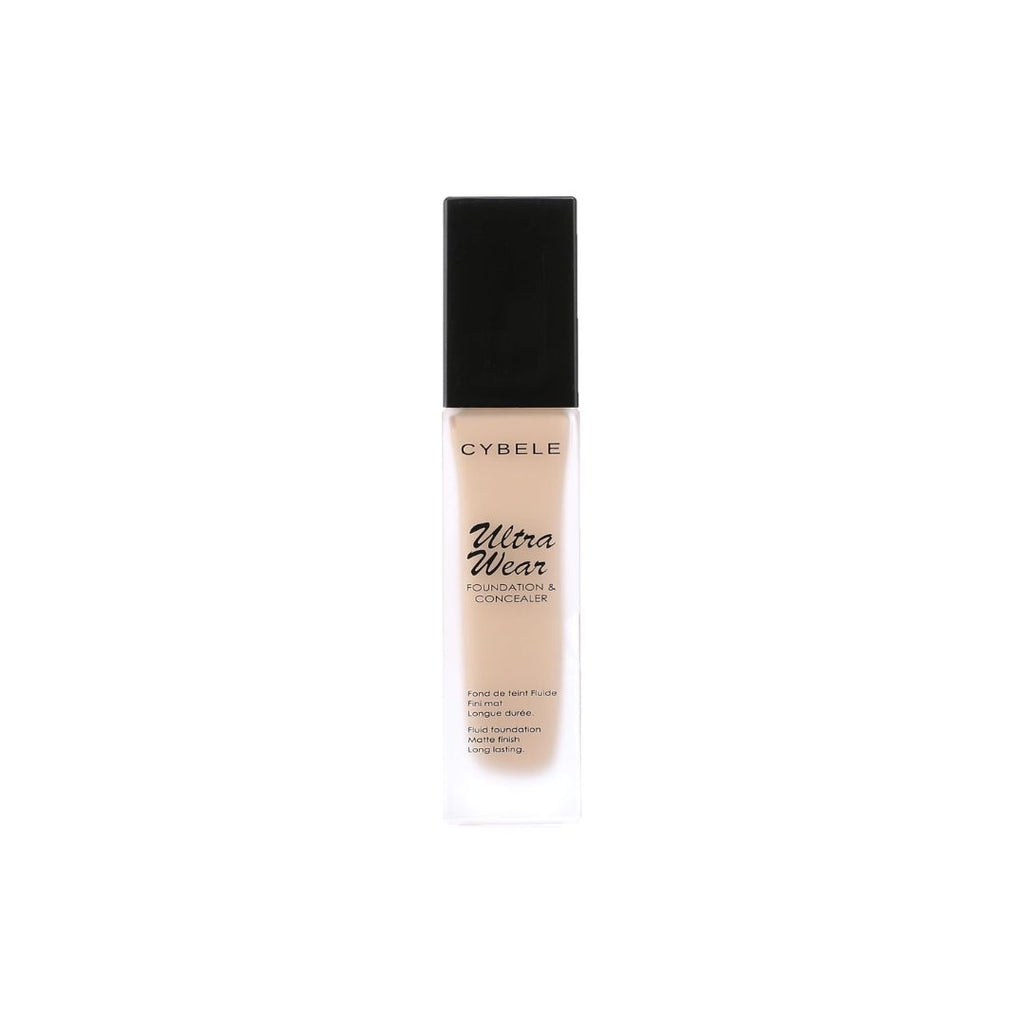 Cybele Ultra Wear Foundation & Concealer 01 Porcelain | Full Coverage