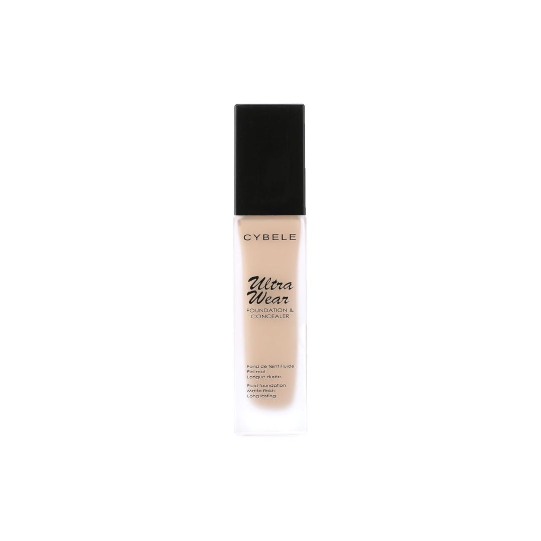 Cybele Ultra Wear Foundation & Concealer 01 Porcelain | Full Coverage