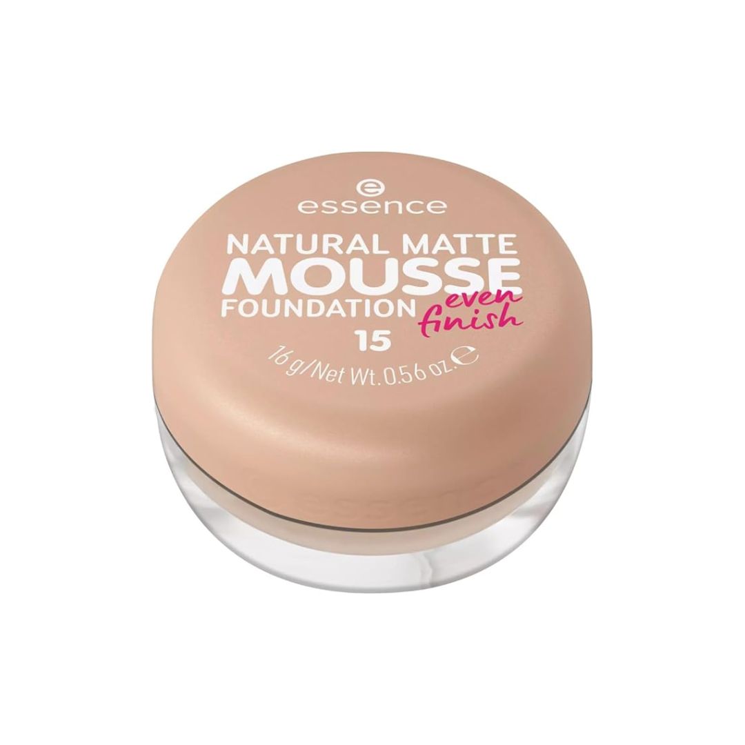 Essence Natural Matte Mousse Foundation Shade 15 | 12H HD Coverage