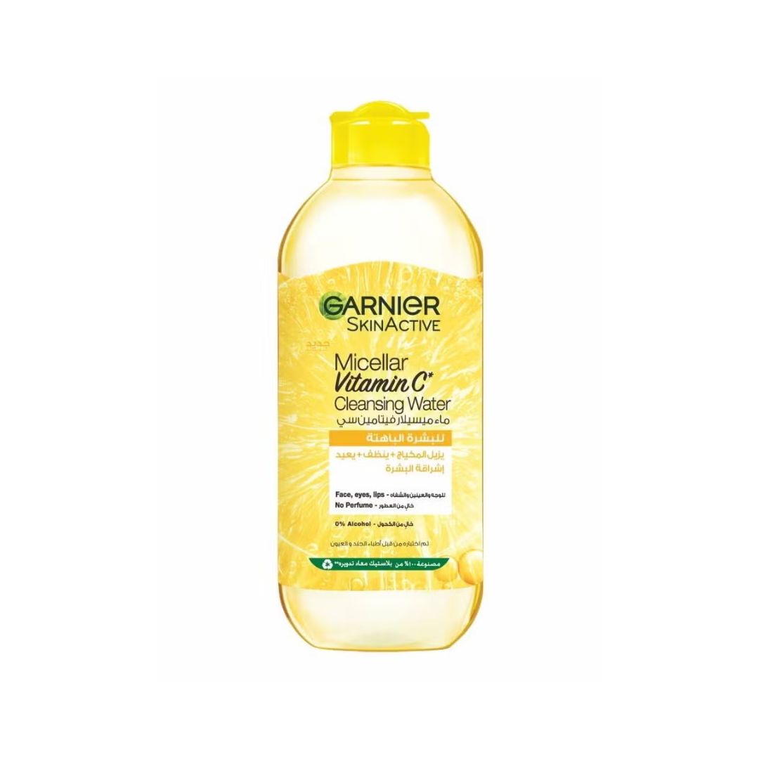 Garnier Vitamin C Micellar Brightening Water (400ml) | 3-in-1 Cleanser