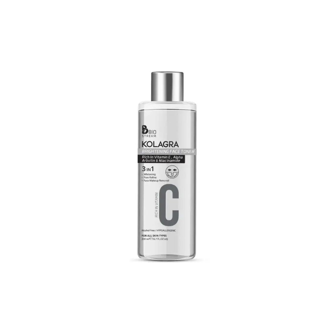 Kolagra Vitamin C Brightening Toner (200ml) | Glow & Pore Refiner