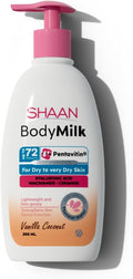Shaan Body Milk Vanilla Coconut (300ml) | 24H Hydration & Glow