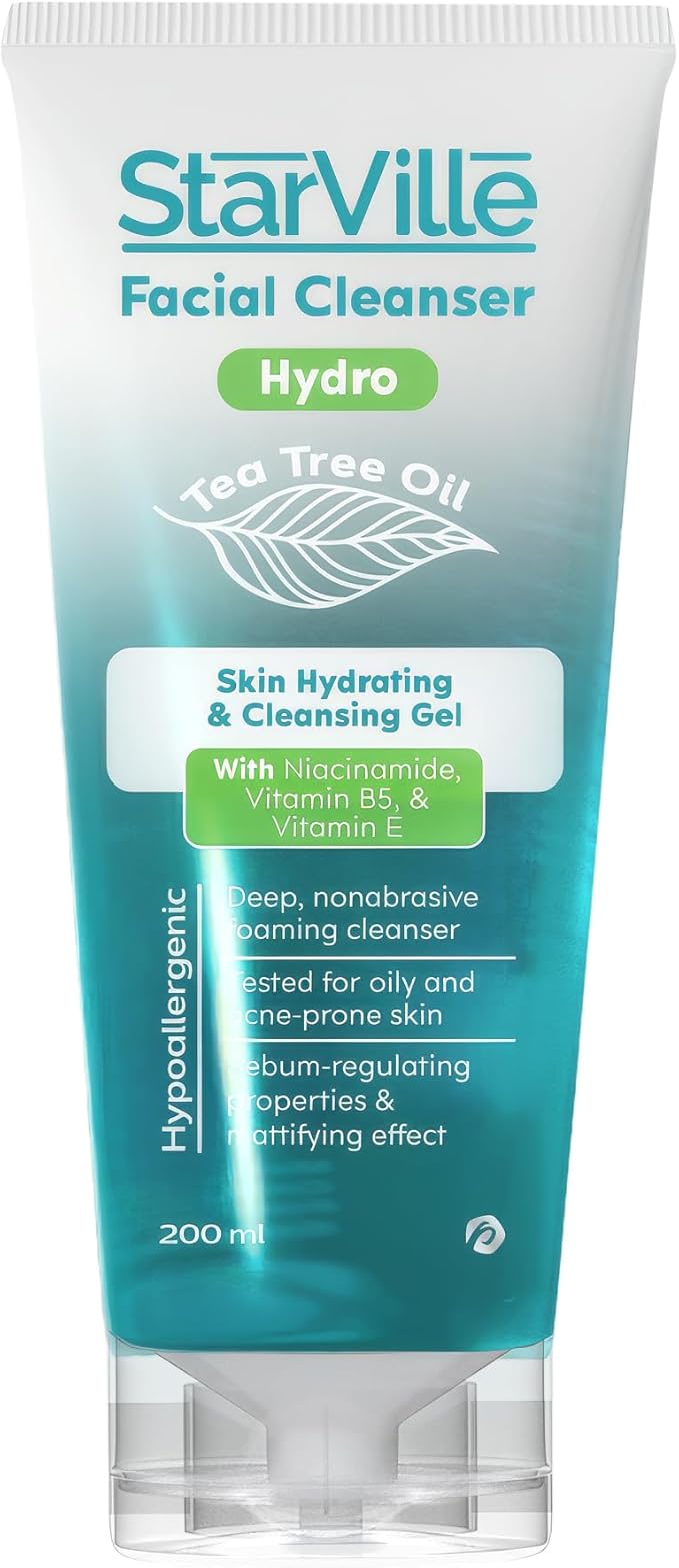 StarVille Facial Cleanser Hydro (200ml) | Hyaluronic Acid Hydrating Wash