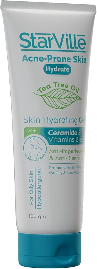 StarVille Hydrating Gel for Acne-Prone Skin (200g) | Oil-Free Moisture