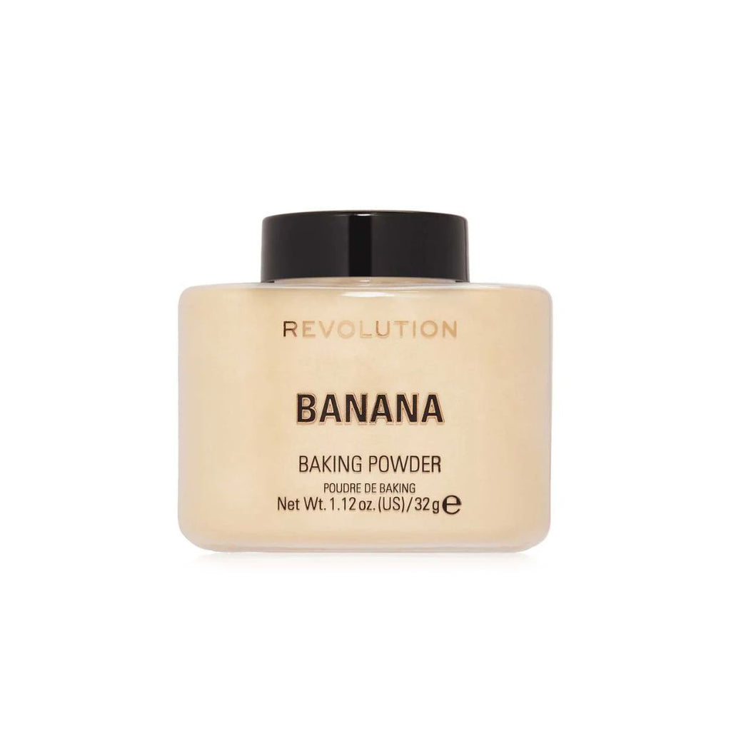 Revolution Loose Baking Powder Banana | 12H HD Matte & Brighten