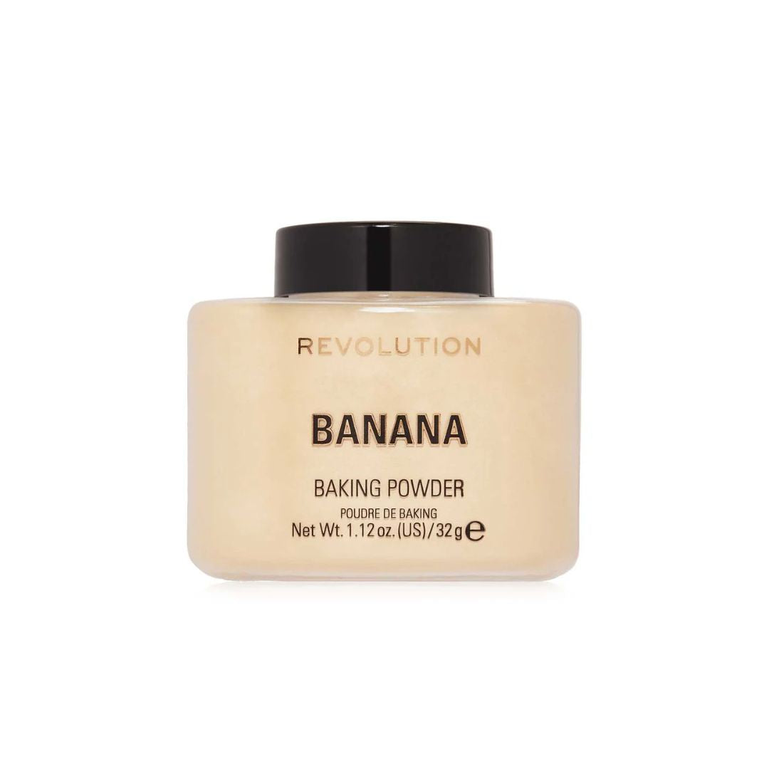 Revolution Loose Baking Powder Banana | 12H HD Matte & Brighten