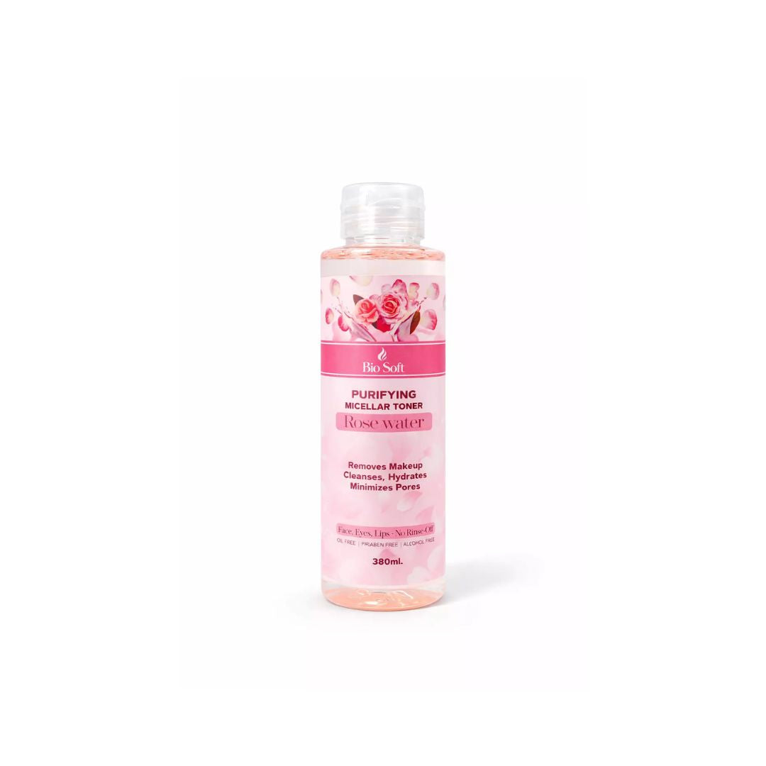 Bio Soft Purifying Micellar Toner with Rose (380ml) | Calming Cleanser