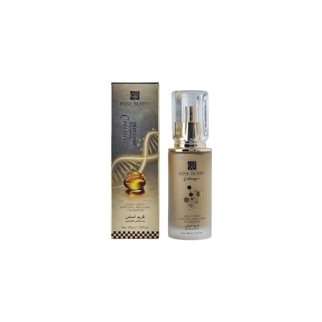 Rose Berry Collagen Extract Foundation - 60ml | Plumping & Firming Base