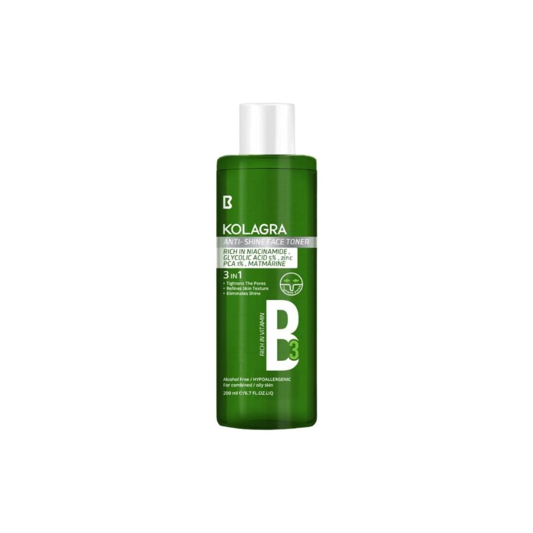 Kolagra Anti-Shine Face Toner (200ml) | Pore Tightening & Oil Control