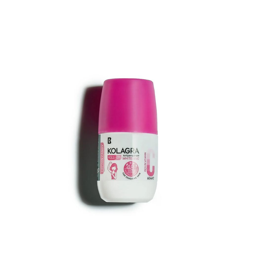 KOLAGRA Whitening Roll-On (60ml) - Cotton Candy | 48H Sweet Protection