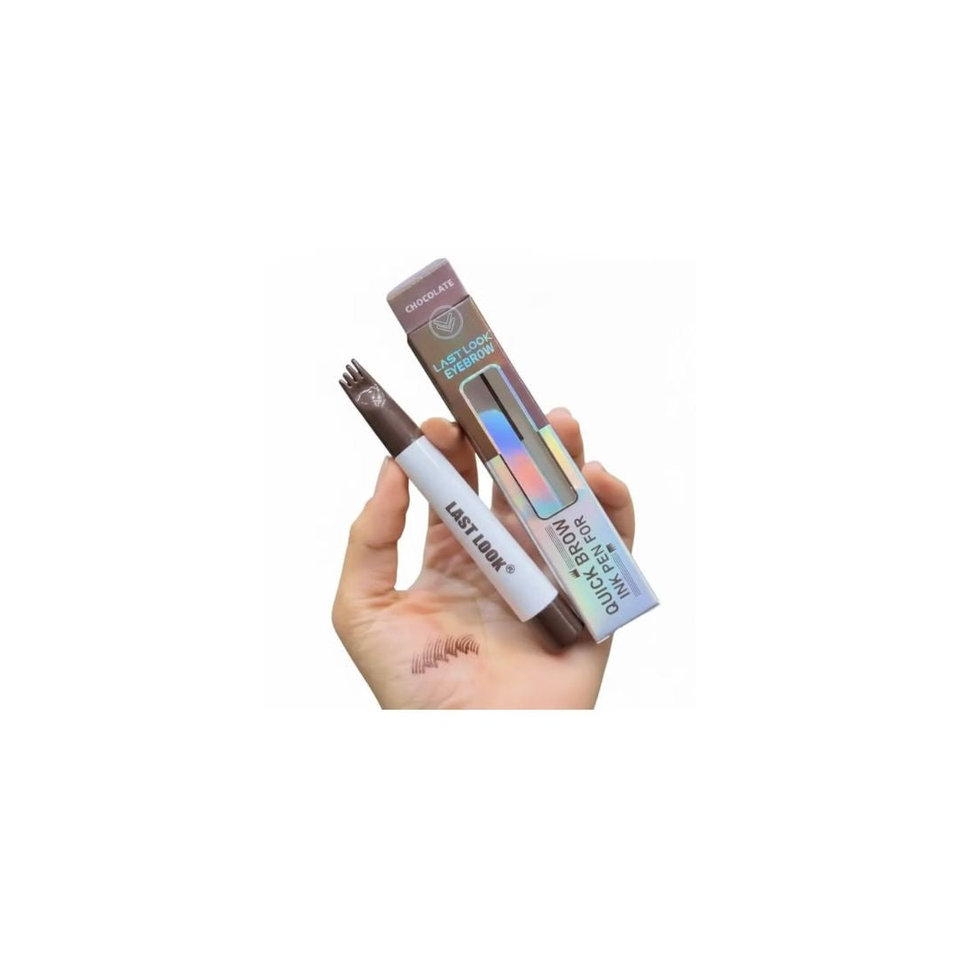 Last Look Quick Brow Ink Pen - Chocolate | 24H Fork-Tip Microblade