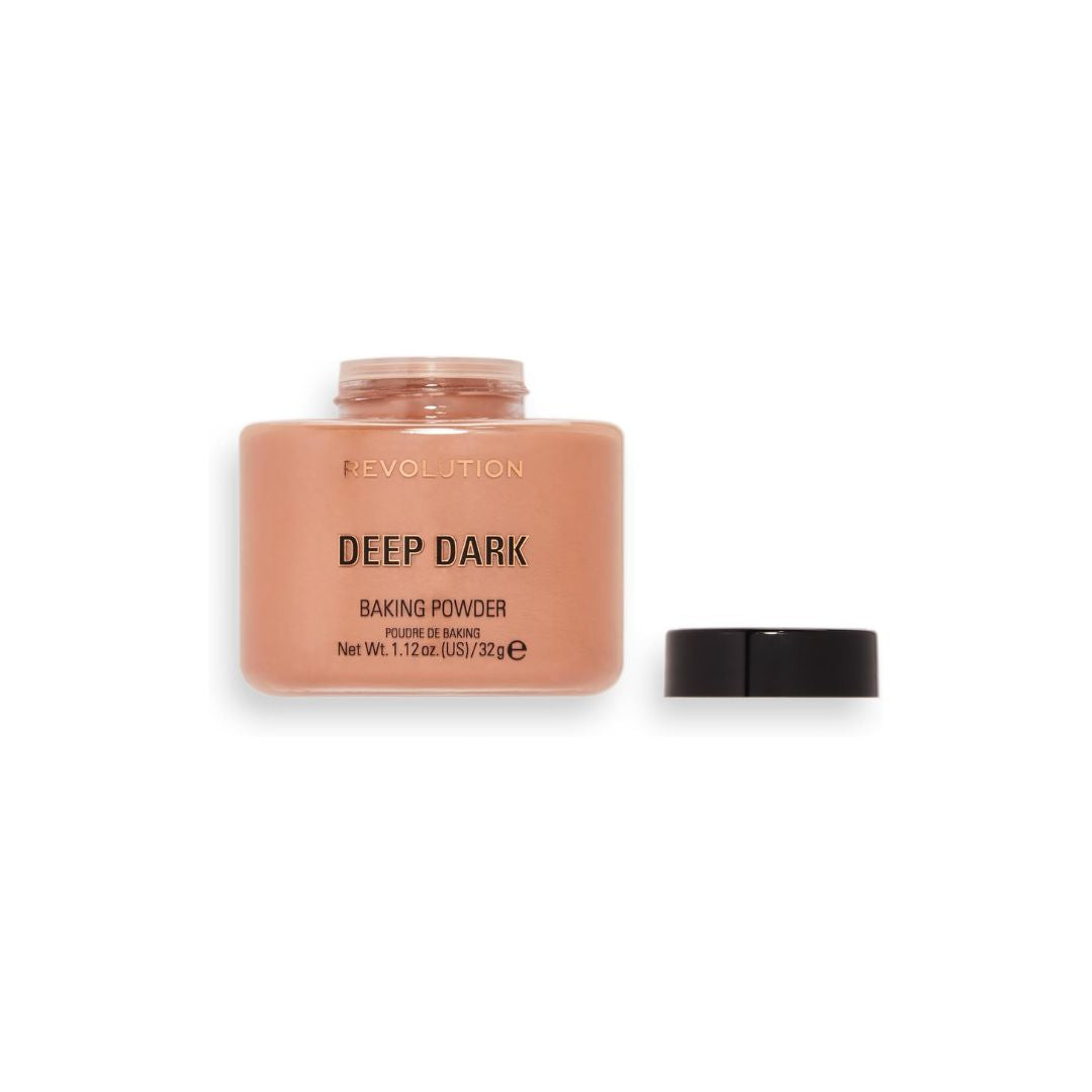 Revolution Loose Baking Powder Deep Dark | 12H HD Matte Setting