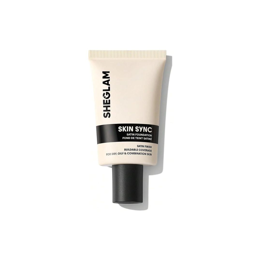 SHEGLAM Skin Sync Satin Foundation Honey | 12H Weightless Wear