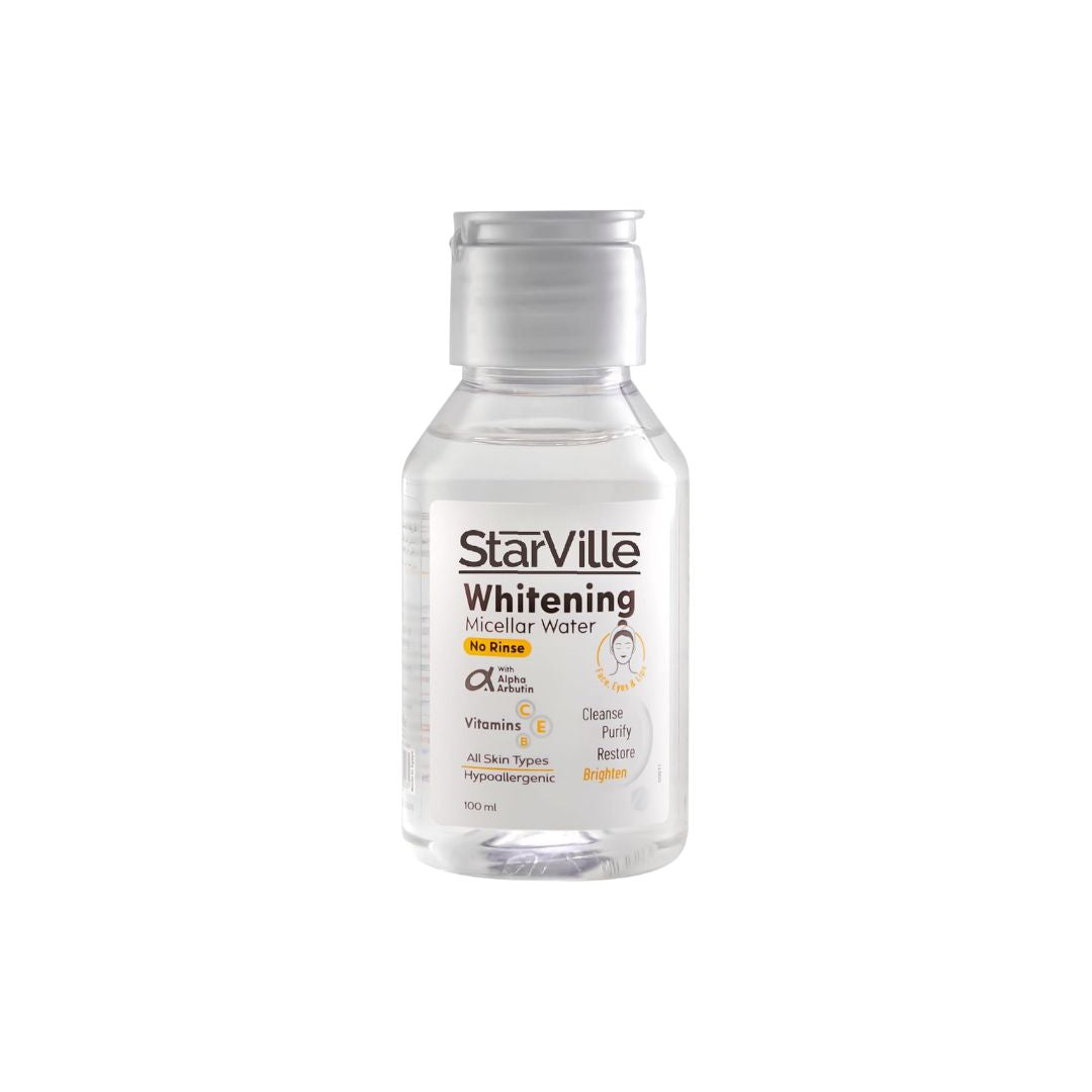 Starville Whitening Micellar Water (100ml) | Makeup Remover & Brightener